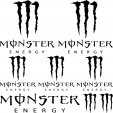 Autocolante monster energy